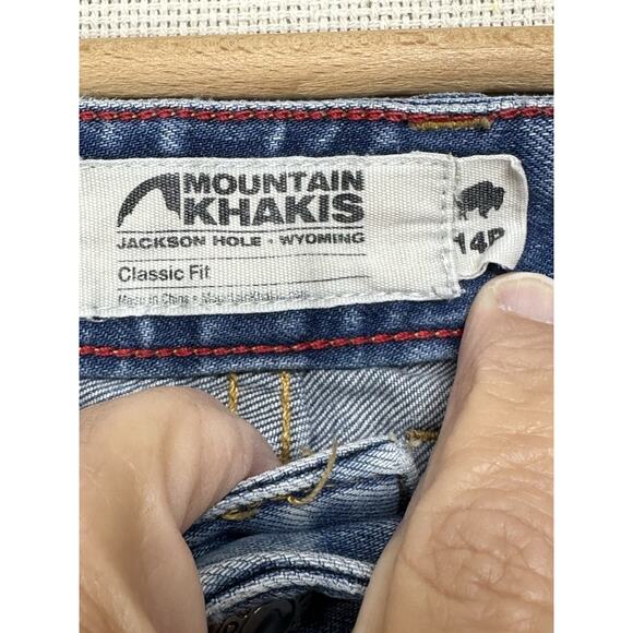 Mountain Khakis Women's Classic Fit Jeans Light Wash 14P Organic Cotton Soft - Picture 4 of 13
